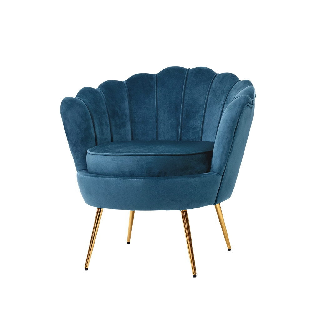 retro velvet armchair