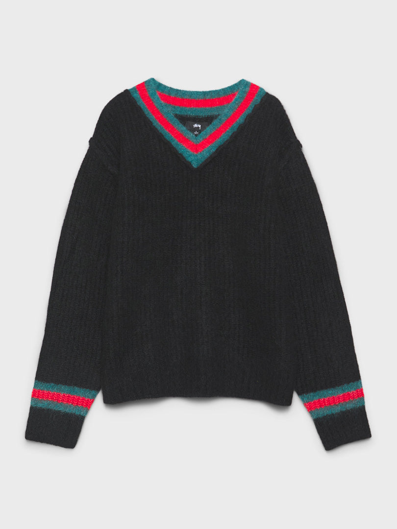 STUSSY STUSSY Stussy Mohair Tennis Sweater Black XL