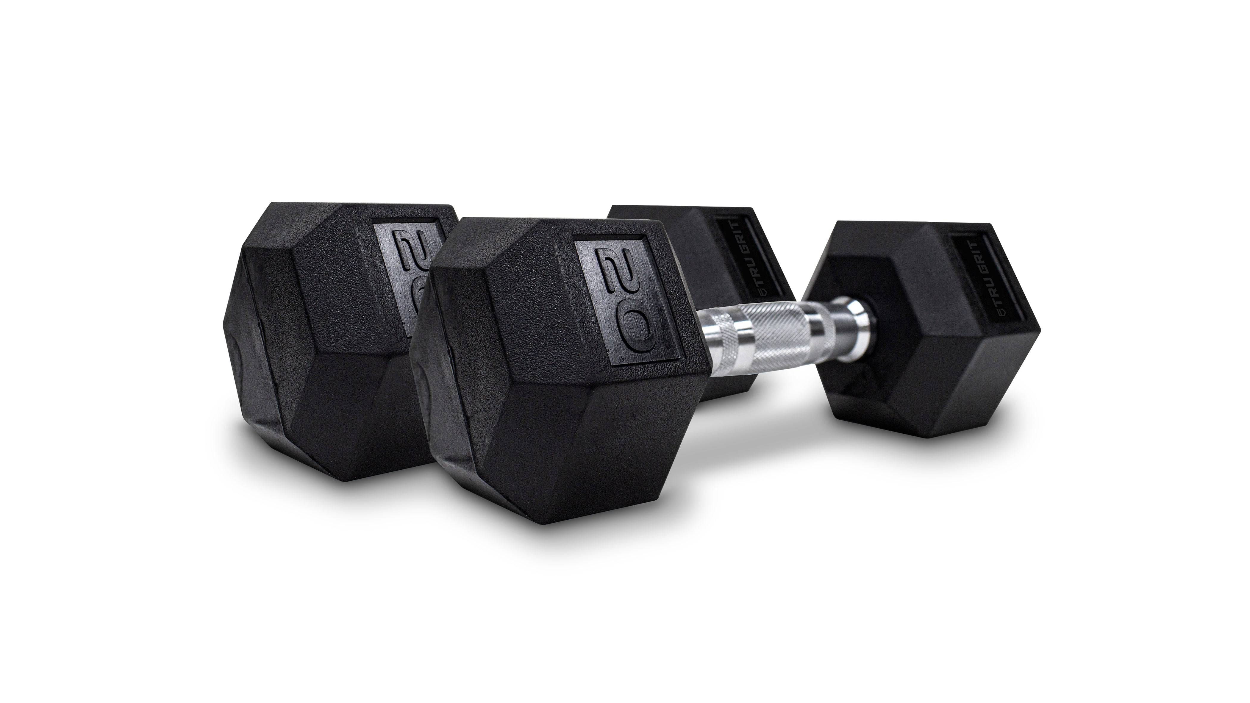 Gelukkig anker niet verwant Hex Rubber Coated Dumbbells - Tru Grit Fitness