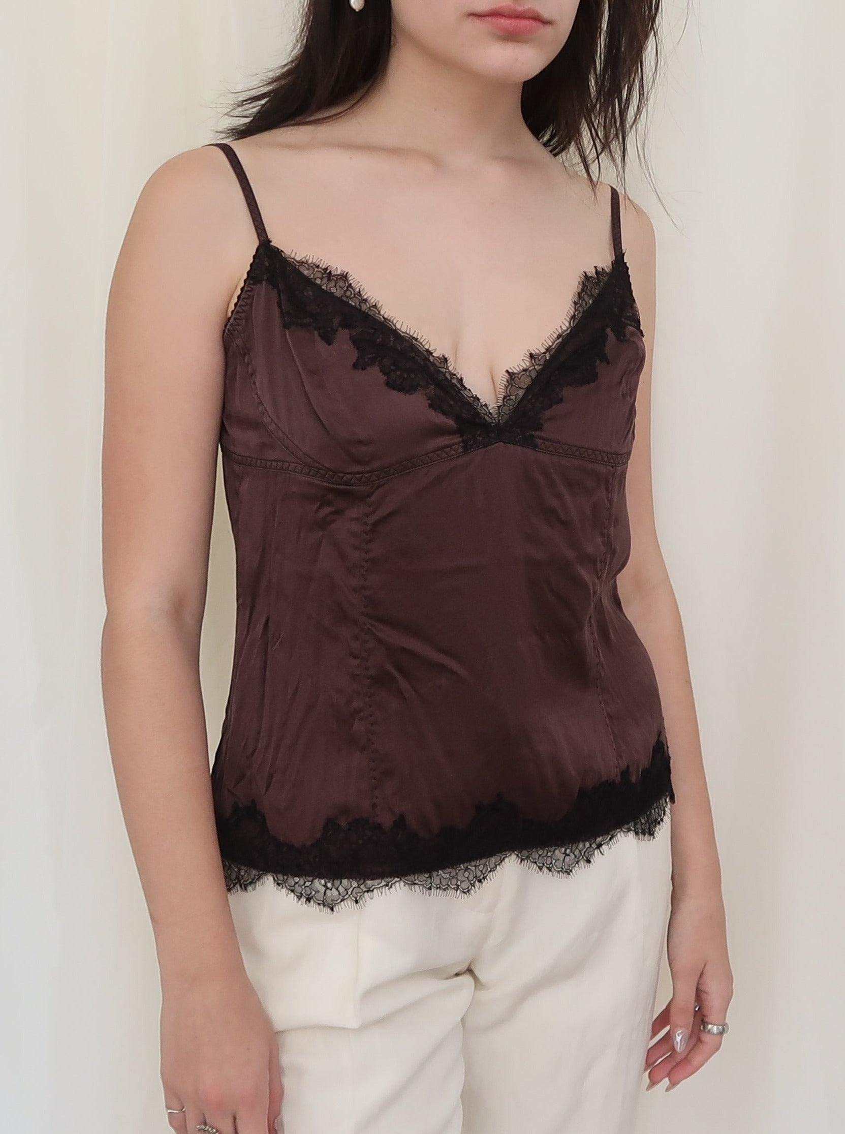 elie tahari lace top