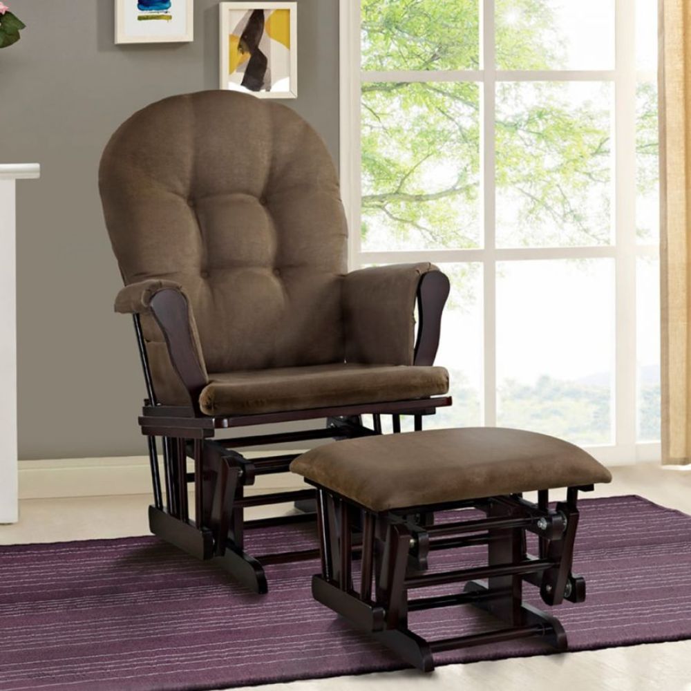 dark brown glider rocker