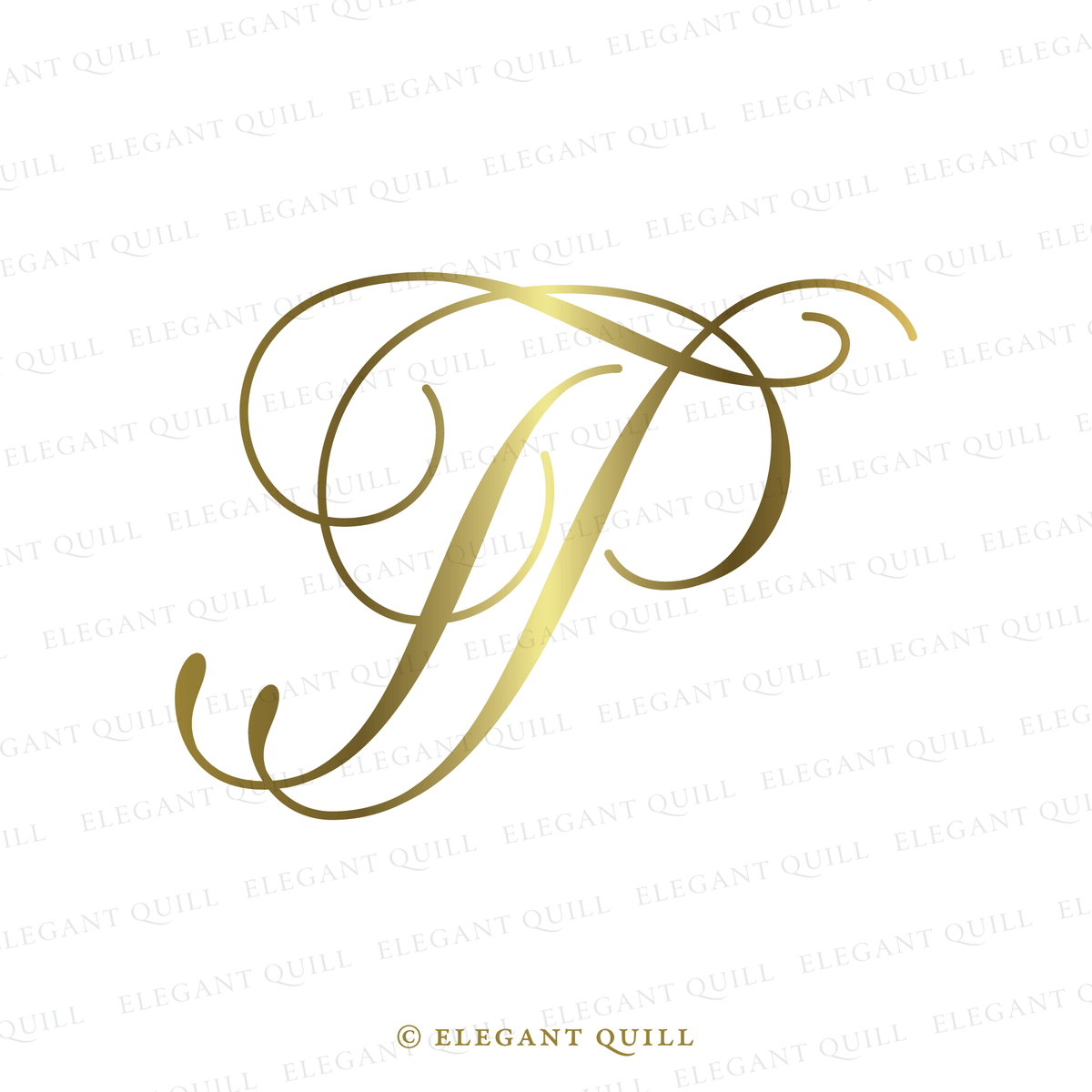 Monogram Initials, LV Logo – Elegant Quill