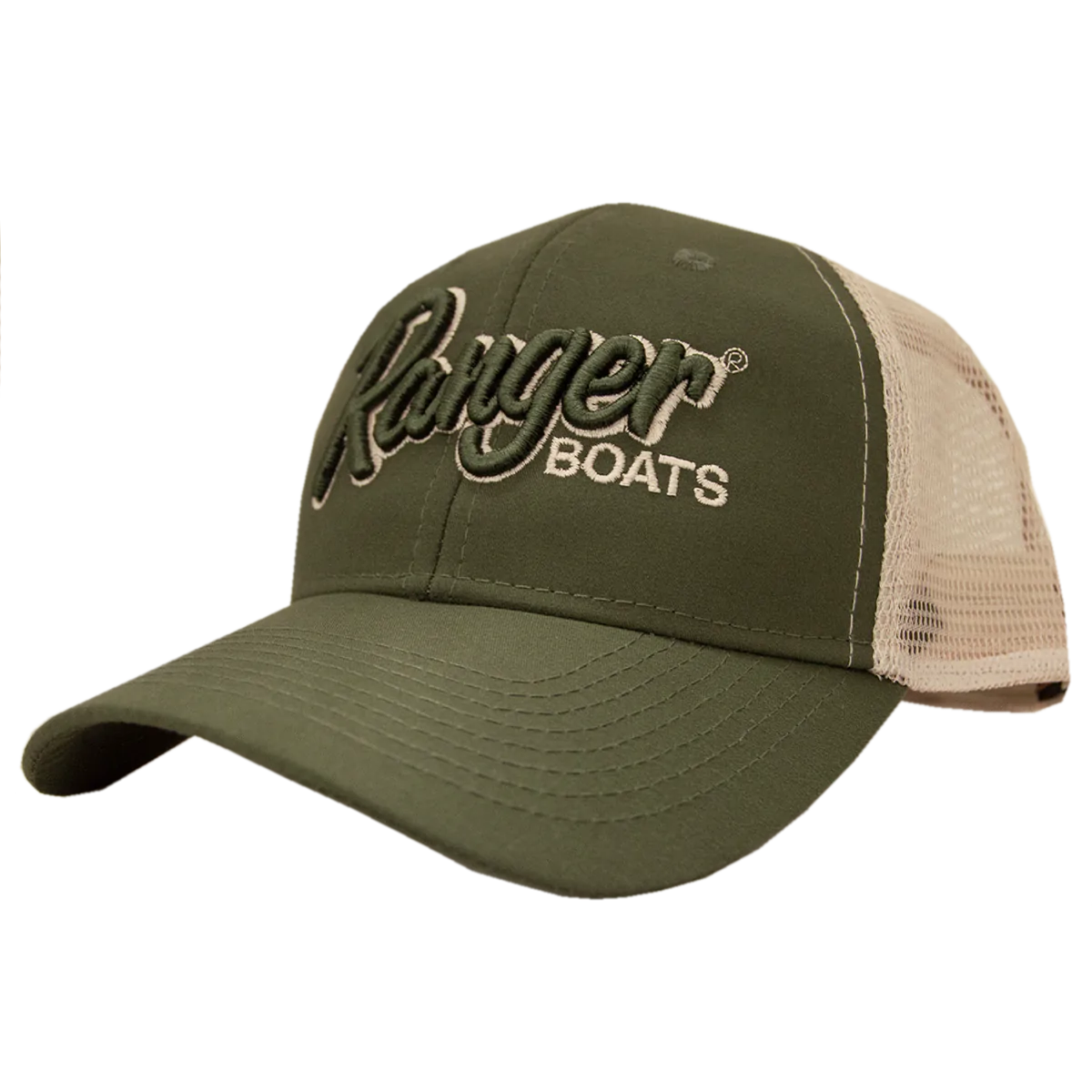 Ranger Mesh Back Cap - Olive/Cream – Anglers Choice Marine Tackle Shop