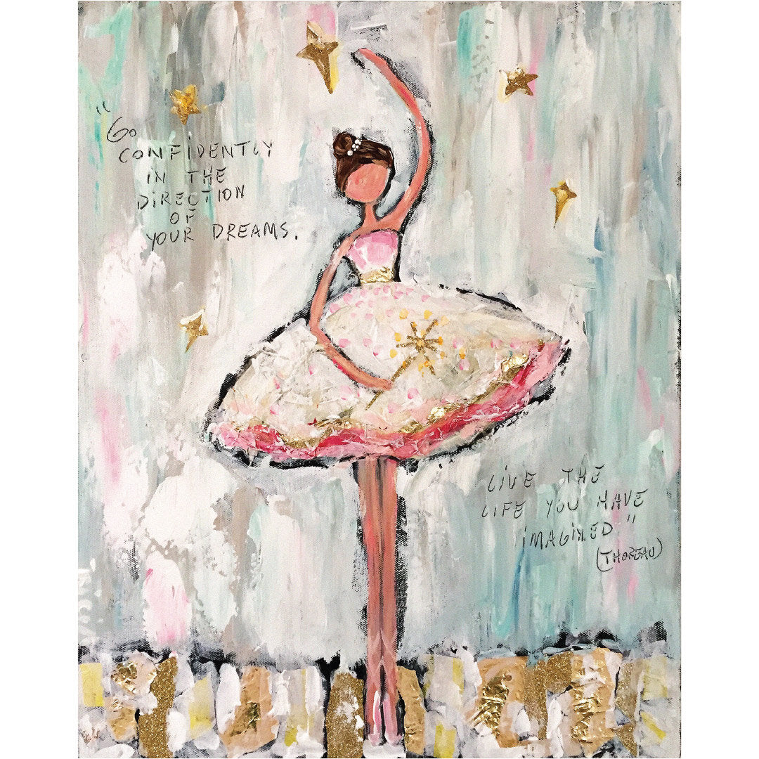 rijm Sitcom Omgekeerde Ballerina and Dreams Print – Shop Tricia Robinson Art