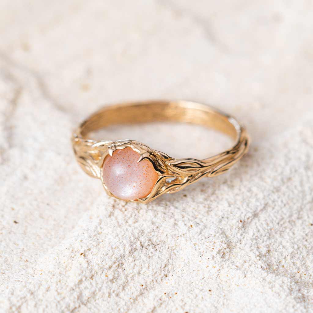 peach moonstone jewelry