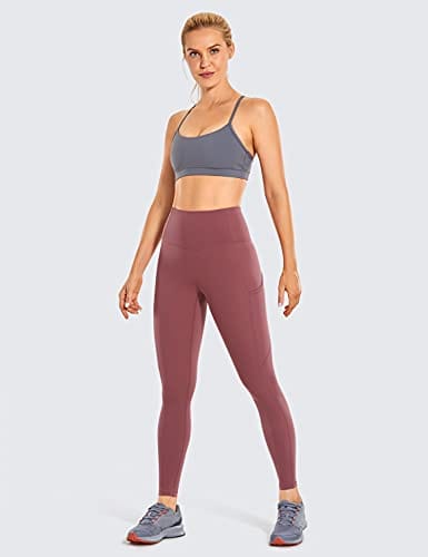 CRZ YOGA Women's Naked Feeling Workout Leggings 25 Inches - High Waisted  Yoga Pants with Side Pockets Sepia – The Home Fitness Corp