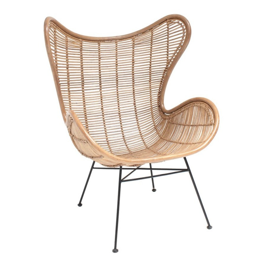 Geurig hoop Sluier Rattan armchair EGG beige | Eye on Design