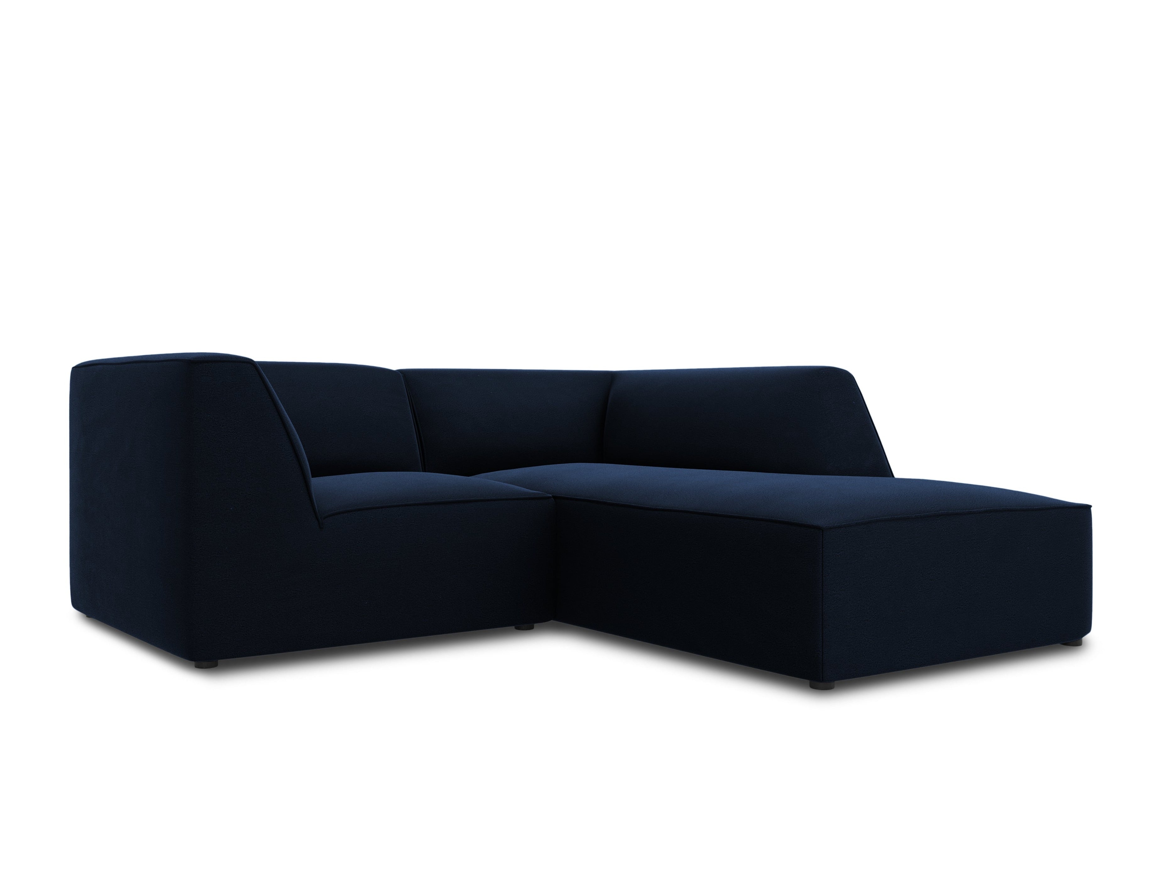 Moeras D.w.z Zijn bekend Velvet 3-seater corner sofa RUBY royal blue | Eye on Design