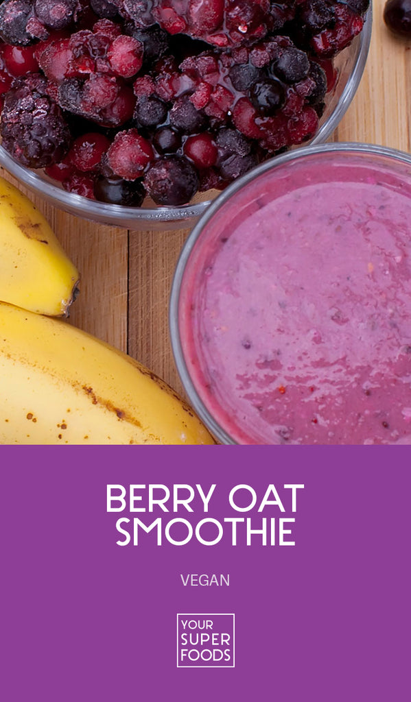 berry oat smoothie