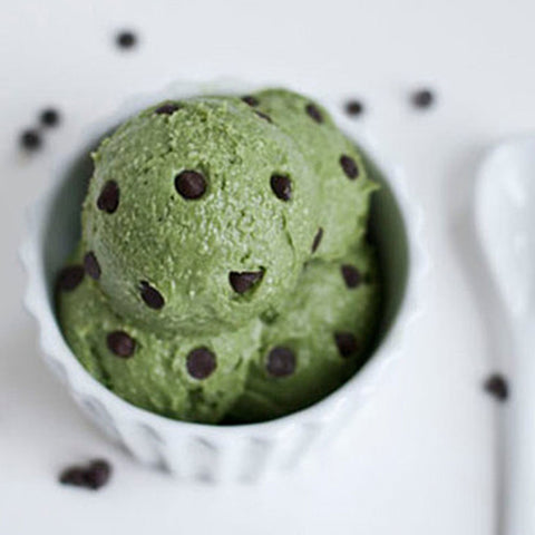 green vegan ice cream