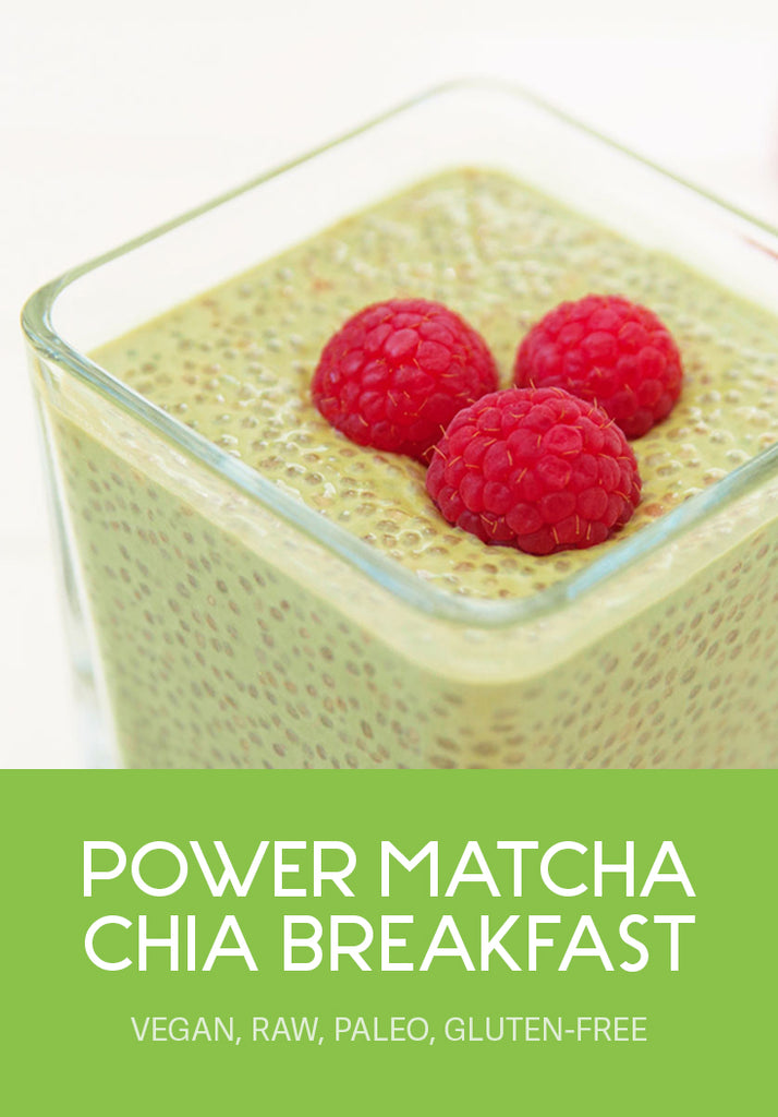 power matcha chia breakfast