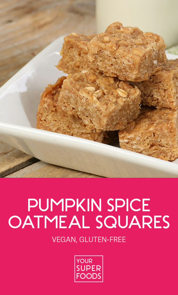 pumpkin spice oatmeal squares