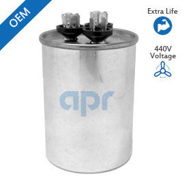 70/5 MFD 440V AC Round - APR Plus OEM Grade HVAC Motor Run Capacitor