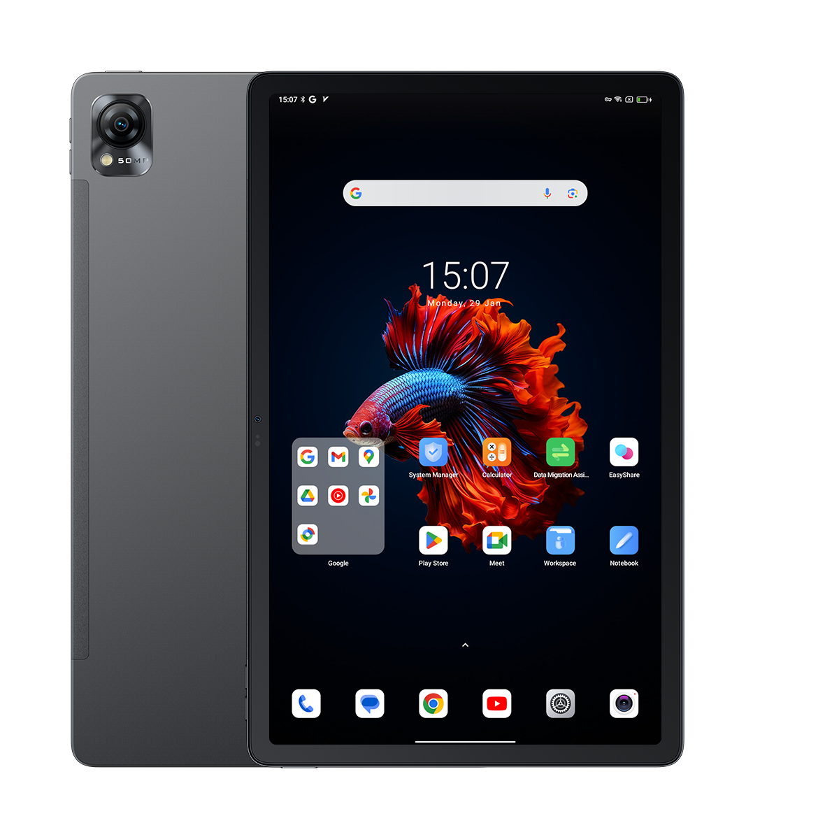 

Blackview MEGA 1 11.5-inch 2.4K 120Hz Display MediaTek Helio G99 8GB/12GB+256GB 8800mAh Netflix HD Support Android Tablet PC 12GB+256GB / Gray