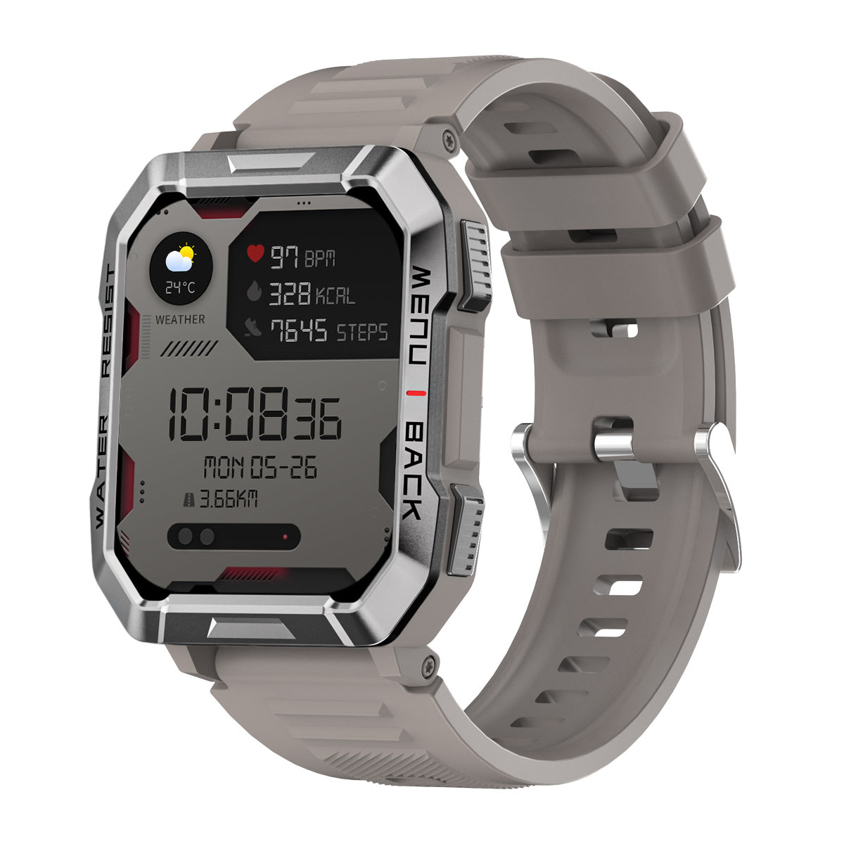 

Blackview W60 2.01-inch 900mAh LED Flashlight Campass Outdoor Smart Watch Gray