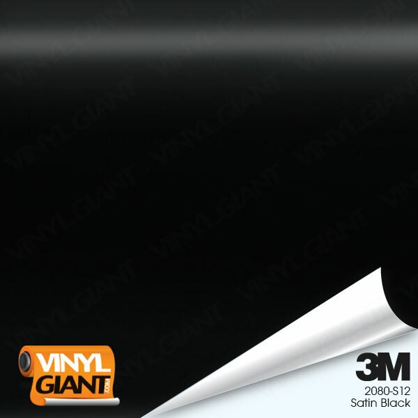 new series Échantillons Satin Black 3M 1380 S12 Wrapping Total Covering Film 