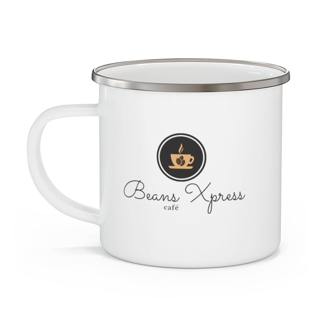 Enamel Camping Beans Xpress Mug