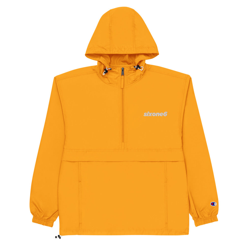 yellow champion windbreaker