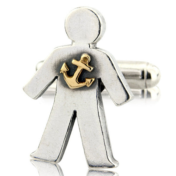 'Sailor' pick and mix, single cufflink