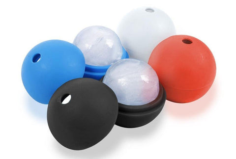 Plastic ice ball molds