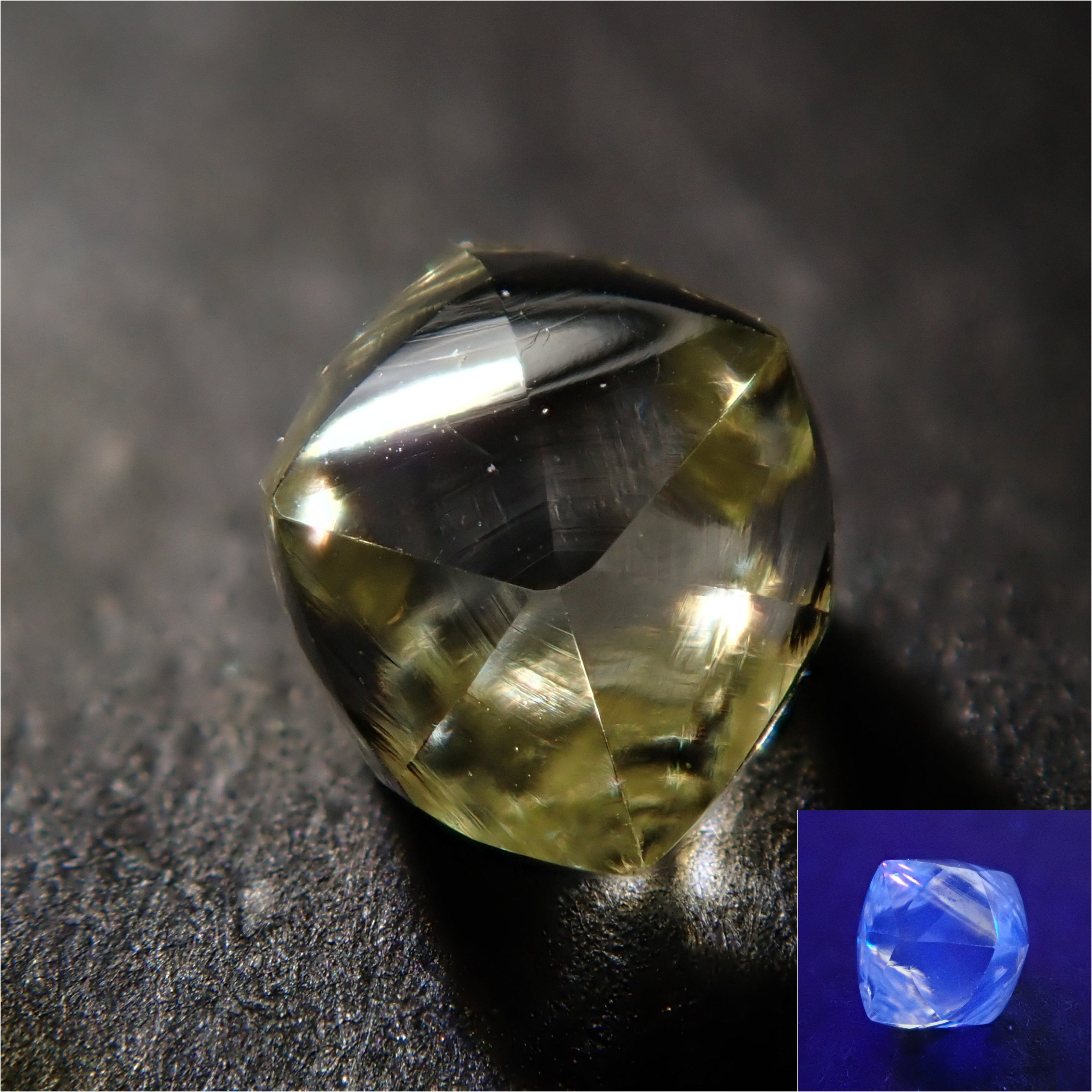 イェローダイヤモンドルース/F.INTENSE YELLOW/0.112 ct. www