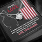 Necklace for Marine's Wife, Marine Wife Jewelry, USMC Jewelry - MatchaChic