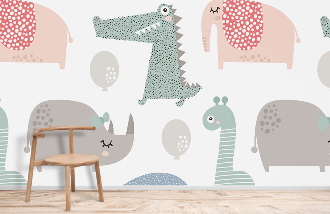 Animal Wallpaper Mural | Kid's Room Wall Mural UK | Ever Wallpaper UK