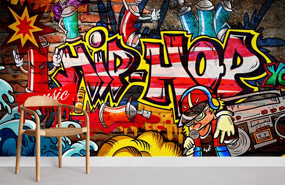 hip hop graffiti background