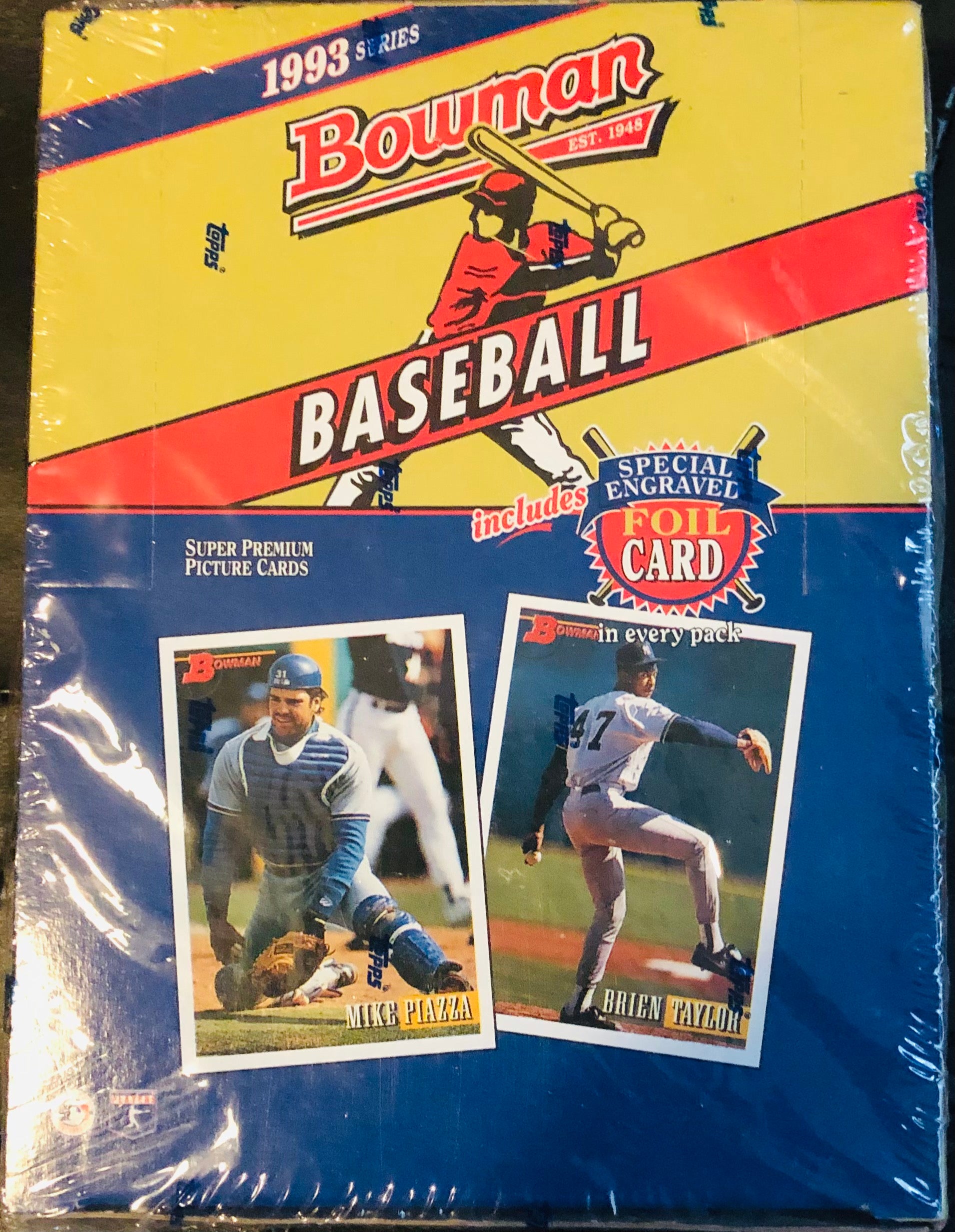 1993 Bowman Baseball Hobby Box Wax Pack Kid