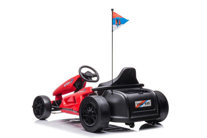 Little Riders Kids Ride on Car Go-Kart Swift with drift function 24V