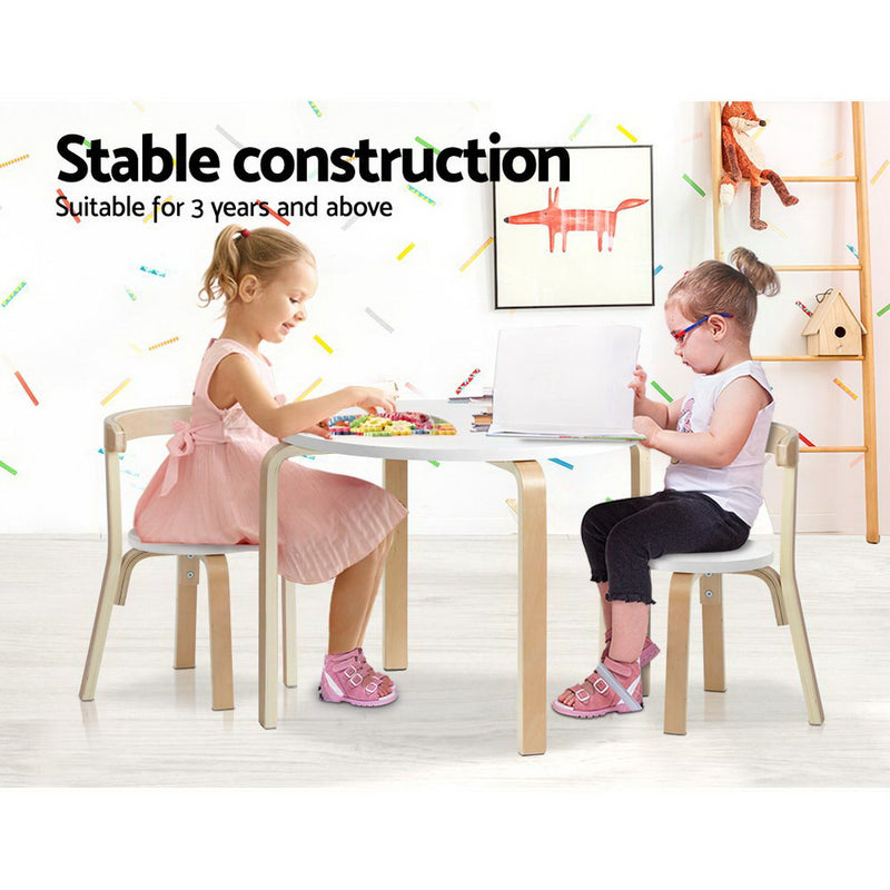 Baby Direct 3PCS Set Kids Activity Table and Chairs Toy Play Desk