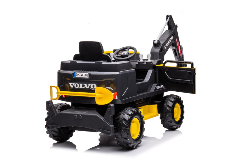 Little Riders 12V Volvo Excavator Kids Ride on Car with Electronic Digging Arm