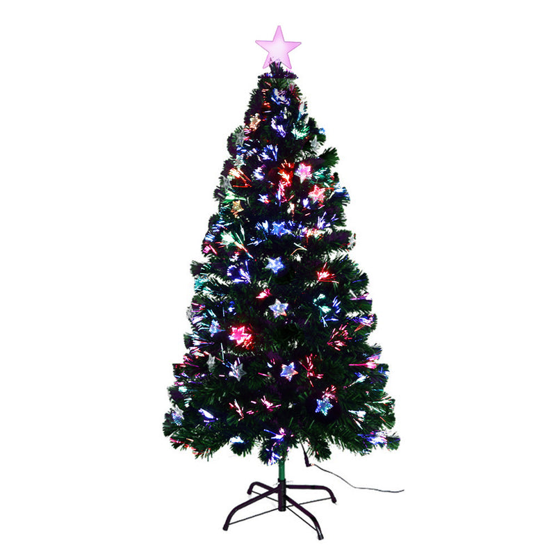 Jingle Jollys Christmas Tree 1.2M LED Xmas trees with Lights Multi Colour