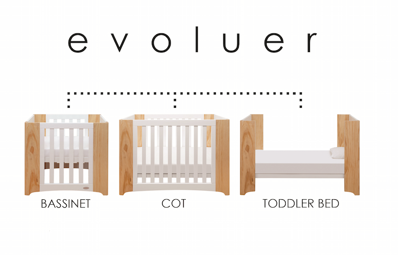 Cocoon Evoluer 4 in 1 Cot + Mattress Set