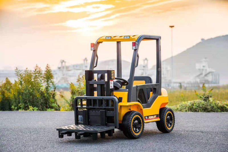 Little Riders Kids Ride On Car Forklift 12V - Yellow