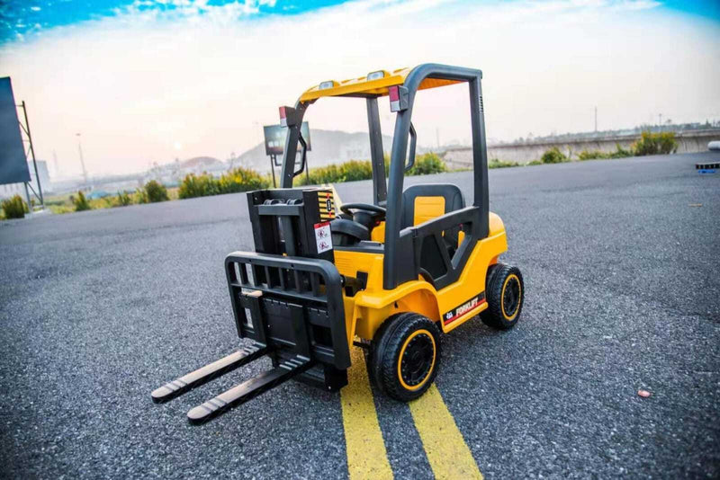 Little Riders Kids Ride On Car Forklift 12V - Yellow