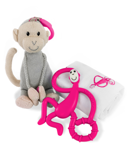 MATCHSTICK MONKEY GIFT SET - PINK