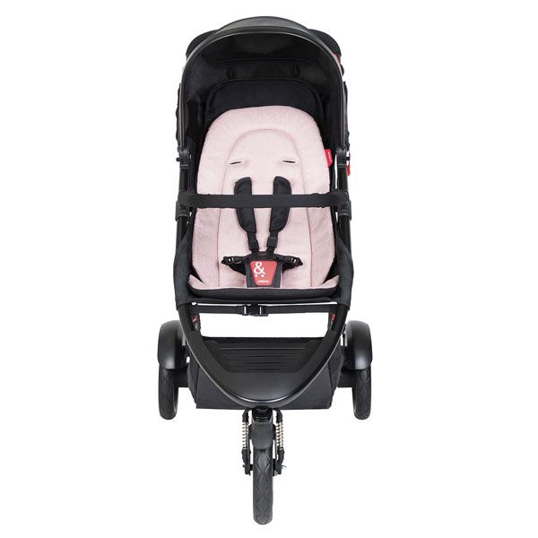 Phil&Teds Dot V6 Black with Blush Cushy Ride Liner