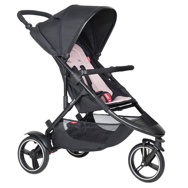 Phil&Teds Dot V6 Black with Blush Cushy Ride Liner