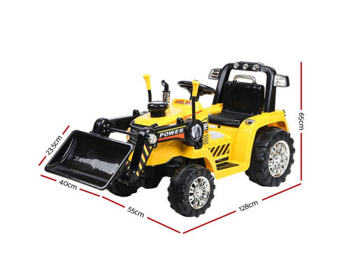 Kids Ride On Car Electric Digger Bulldozer