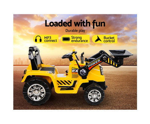 Kids Ride On Car Electric Digger Bulldozer