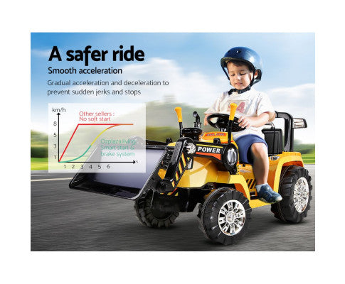 Kids Ride On Car Electric Digger Bulldozer