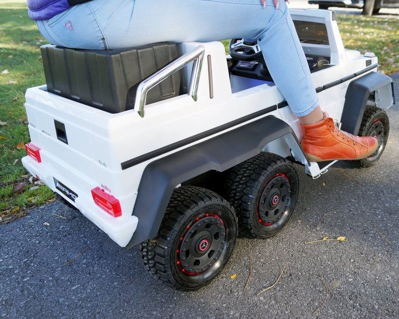 Little Riders Kids Ride On Car Licensed Mercedes Benz G63 with 6 Wheels 4WD