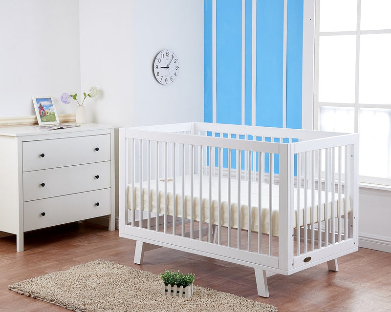 Baby Direct Riley 3 in 1 Convertible Cot - White