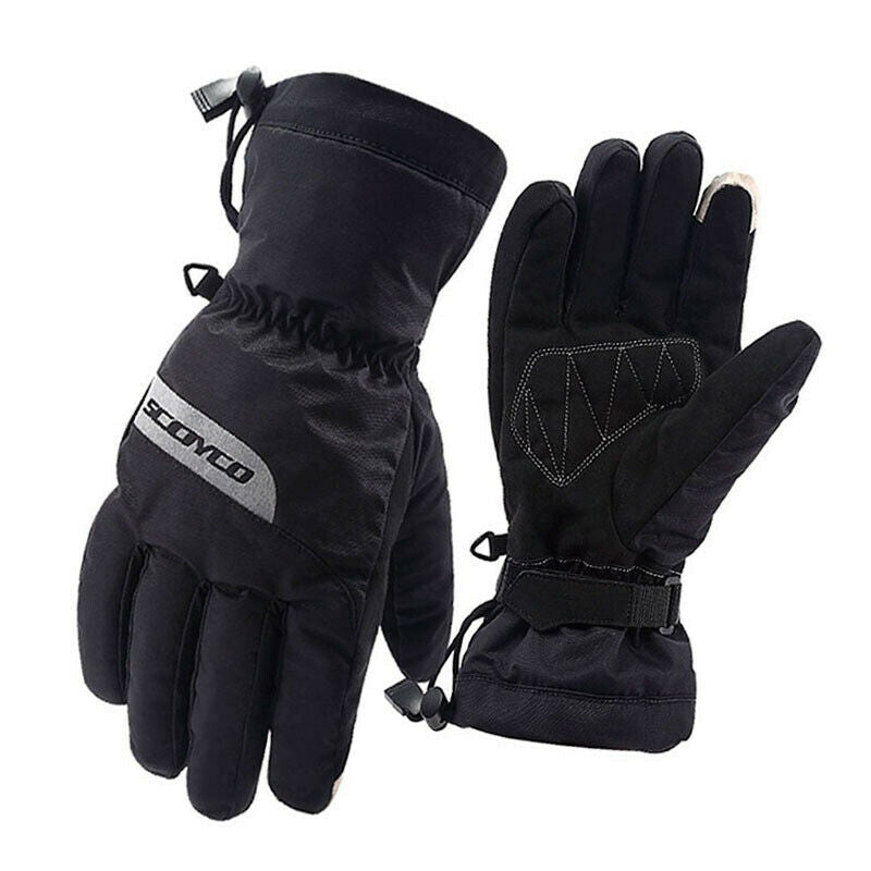 Motorcycle Touch Screen Waterproof Gloves Motorbike Winter Thermal Ski Snow MC32 