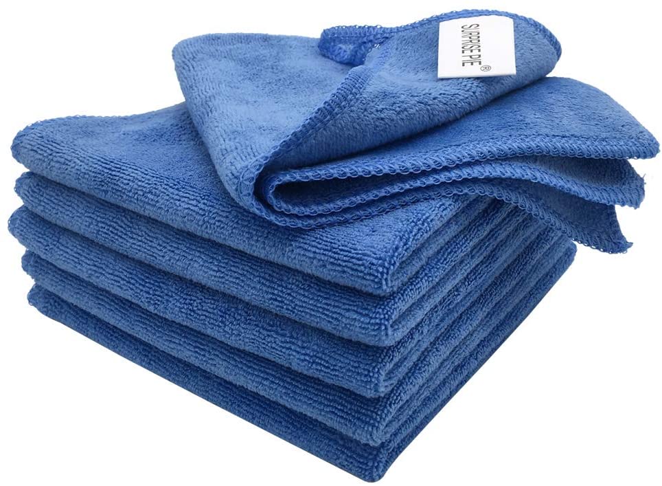 6X Multi-Pack Microfiber  Absorbent Kitchen Washcloth Towel Set Dish Cloths