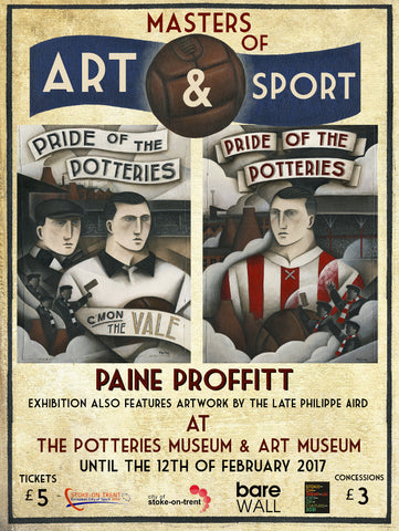 Masters of Art and Sport featuring Paine Proffitt and Philippe Aird continues to 12th Feb 2017