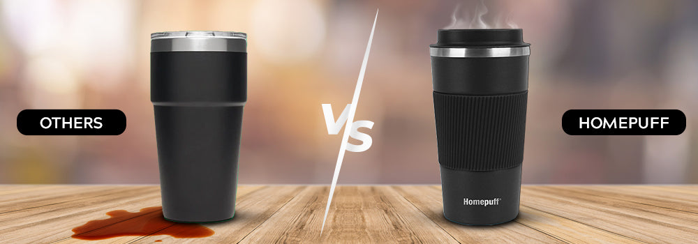 400ml/550ml Coffee Mug Double Layer Leak Proof Flask Thermos Hot Water  Stainless Steel Coffee Cup