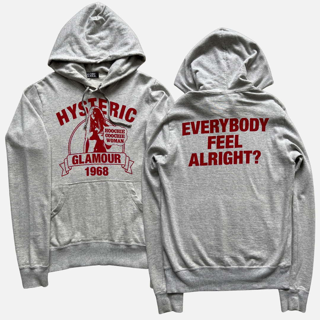 80s Hysteric Glamour PLAY PAUSE Hoodie - glowfireprotection.co.za