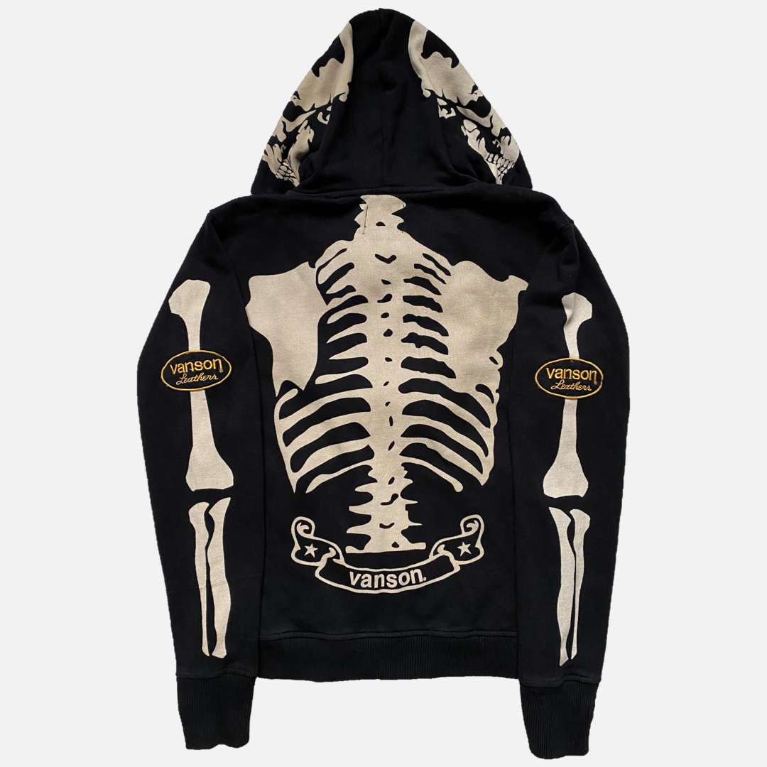 vanson skeleton hoodie